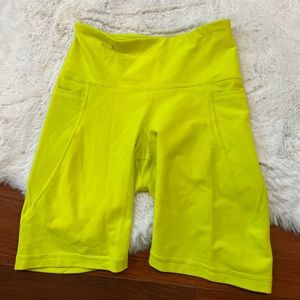 Old Navy Active Biker Shorts Neon Yellow Size S
